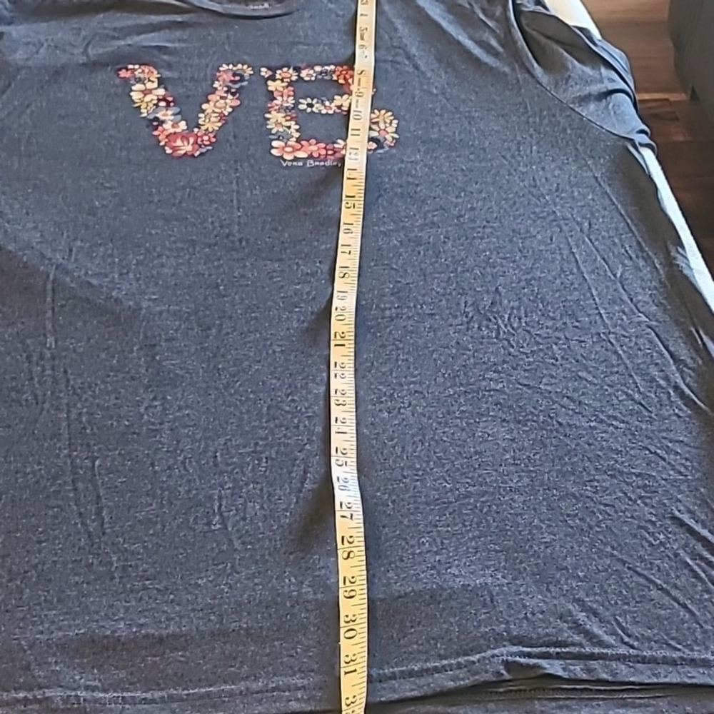 Vera Bradley LS. Prairie floral on Navy Heather size women's 2XL. (#1118)) - Picture 10 of 13